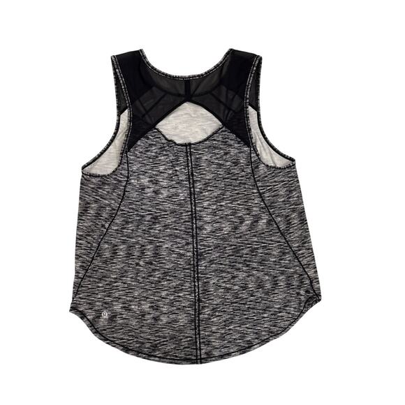 Lululemon Sculpt Tank Top Black Gray Racerback Active Athletic Size Women's 10 - Picture 2 of 3